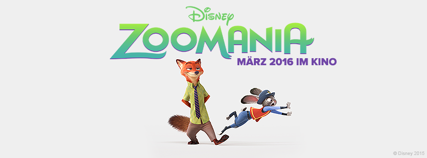 Zoomania weiterhin auf Platz 1 der deutschen Kinocharts