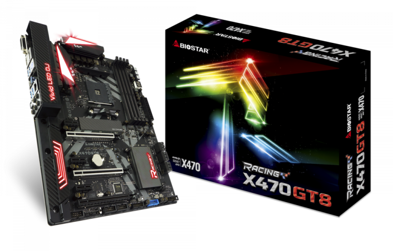 BIOSTAR präsentiert RACING X470GT8 Motherboard