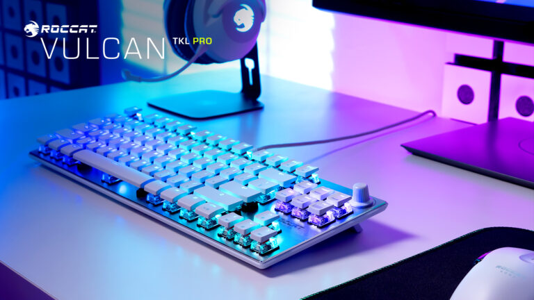 ROCCAT präsentiert die Vulcan TKL Pro in Arctic White