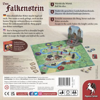 Pegasus Spiele Von Falkenstein Rückseite