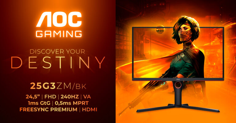 Der AOC Gaming 25G3ZM/BK – ein neuer 240 Hz Monitor