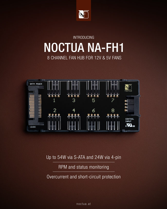Noctua NA-FH1 – ein neuer 8-Kanal Fan-Hub