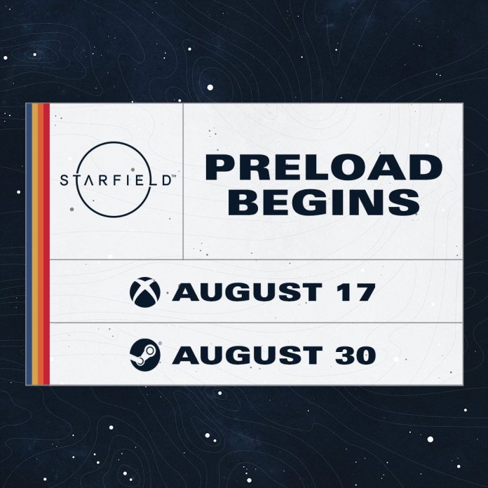 Starfield Preload begins 2023