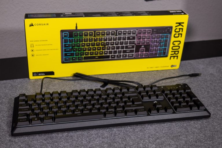 CORSAIR K55 Core – Test/Review